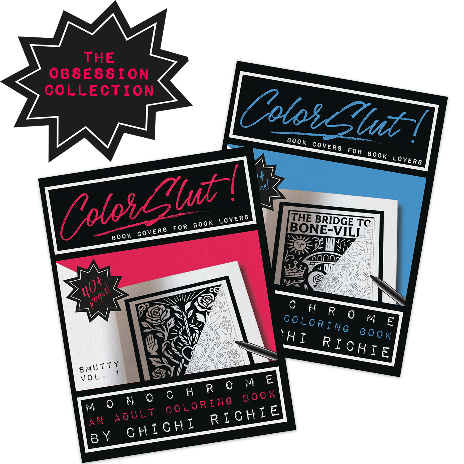 The Obsession Collection — Romantasy and Smutty coloring books bundled